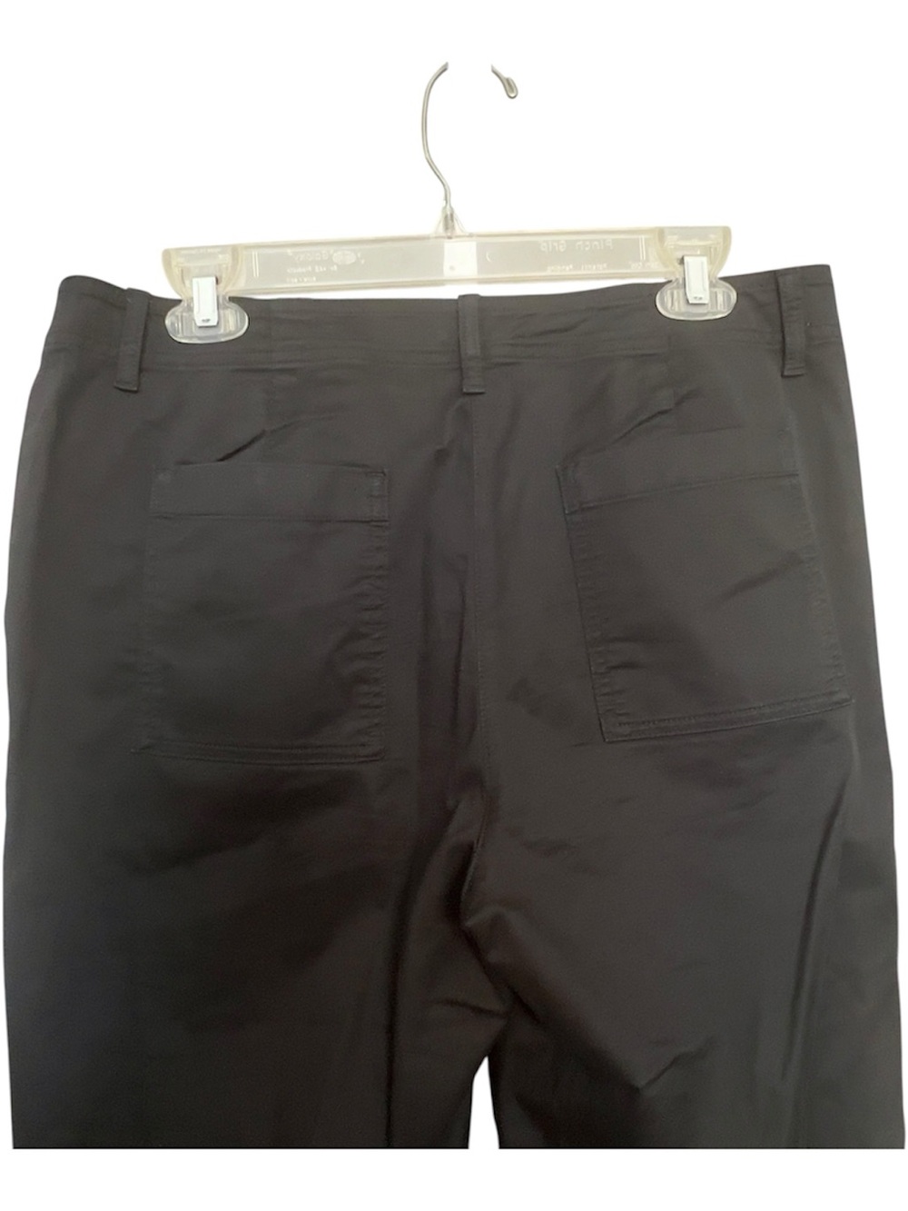 J. Jill Black Pima Cotton Cropped Ankle Pants SZ 10 Classic Utility Lightweight - Picture 5 of 8